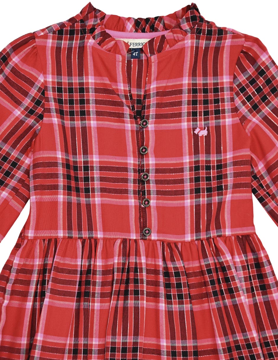 Vestido Ahna manga regular para niña 4