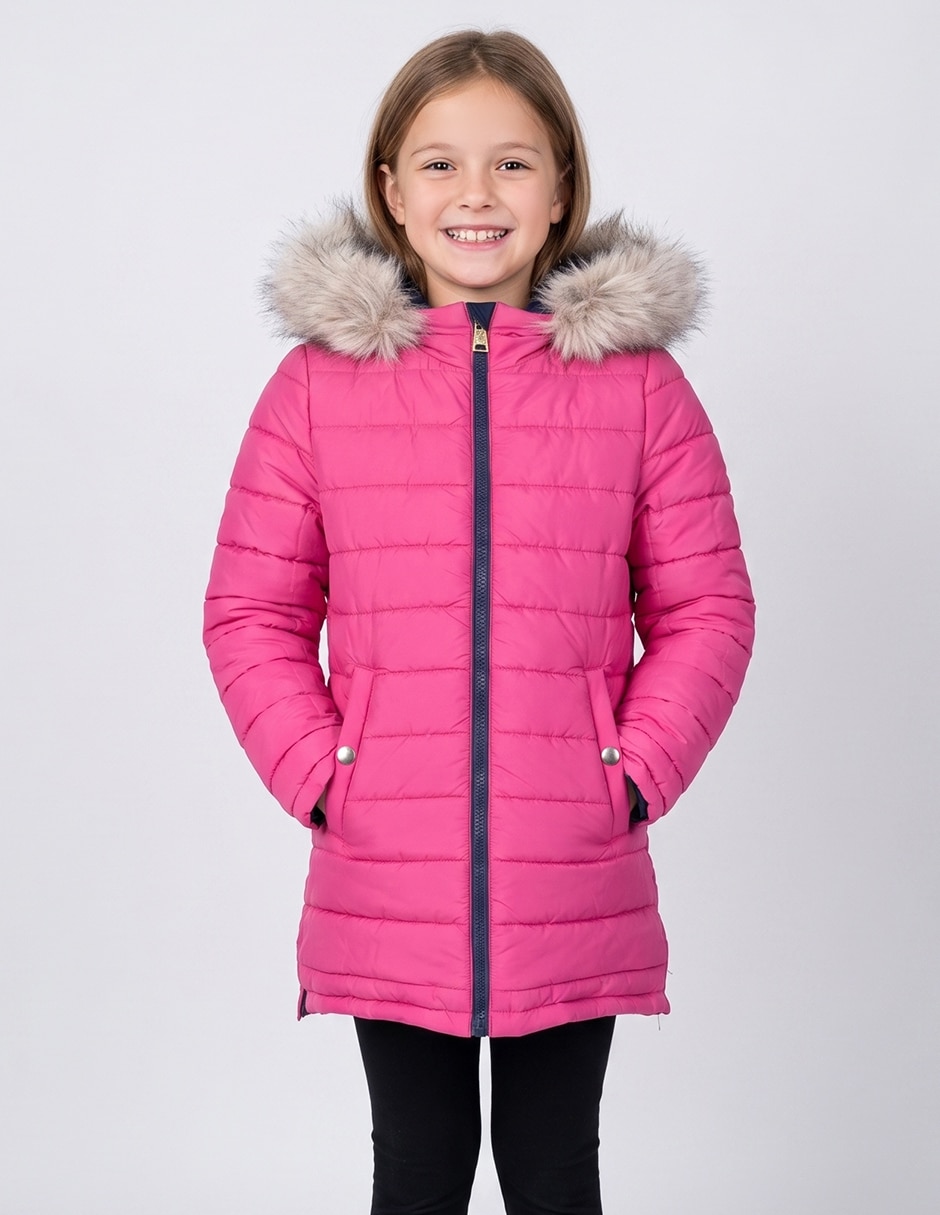 Chamarra Parka Doble Vista para niña 2
