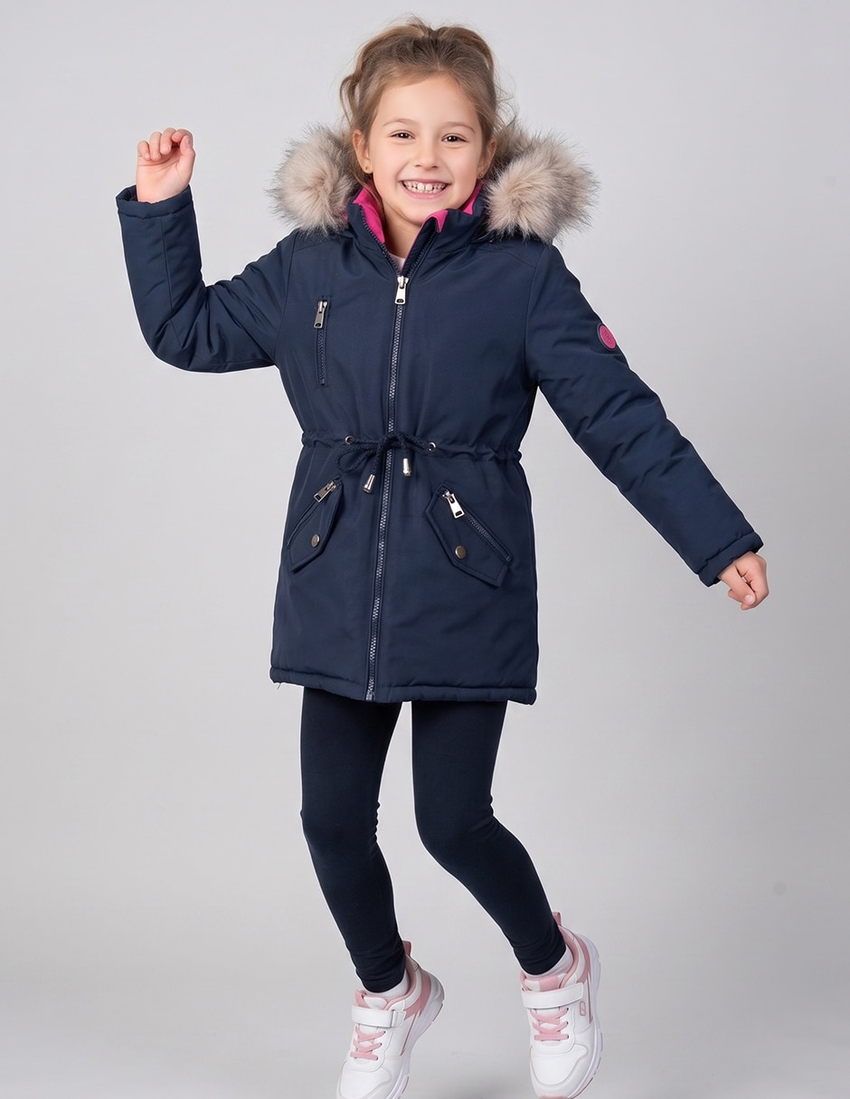 Chamarra Parka Doble Vista para niña Chamarra Parka Doble Vista para niña