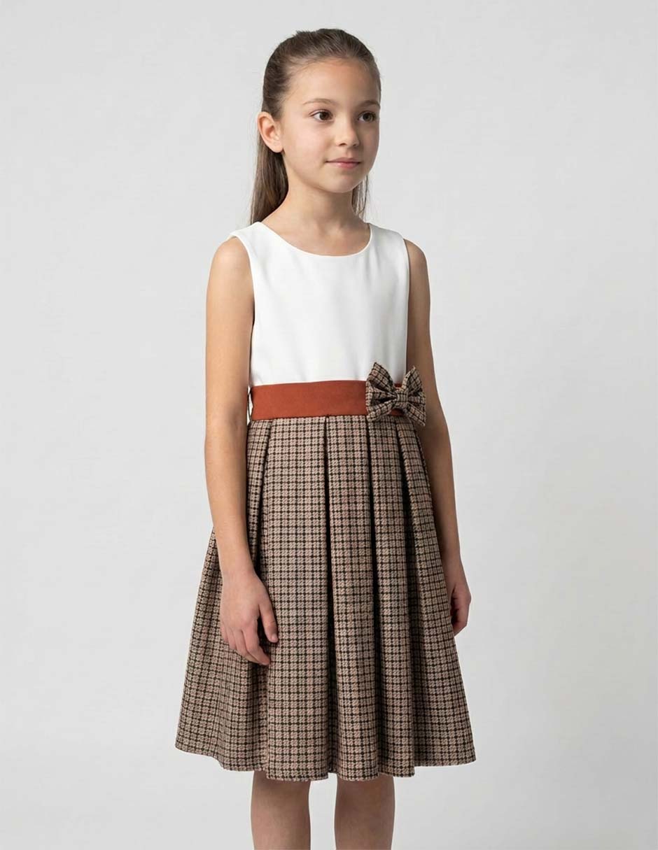 Vestido de fiesta sin manga para niña Vestido de fiesta sin manga para niña