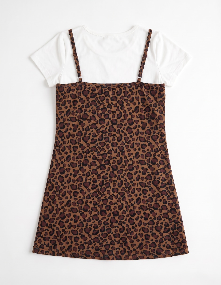 Vestido casual manga regular para niña 2