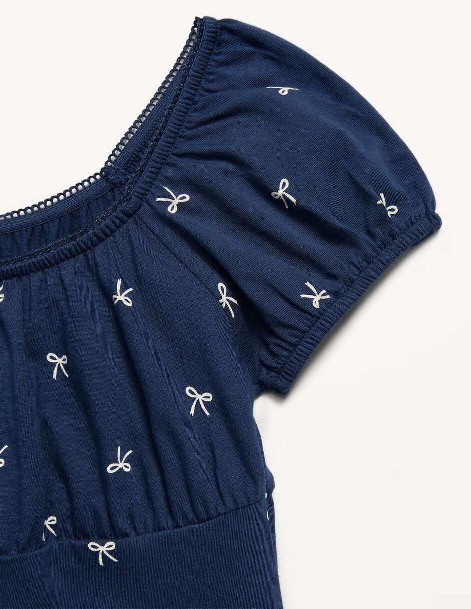 Vestido casual manga ranglán para niña 2