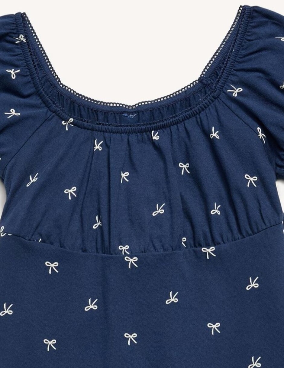 Vestido casual manga ranglán para niña 3