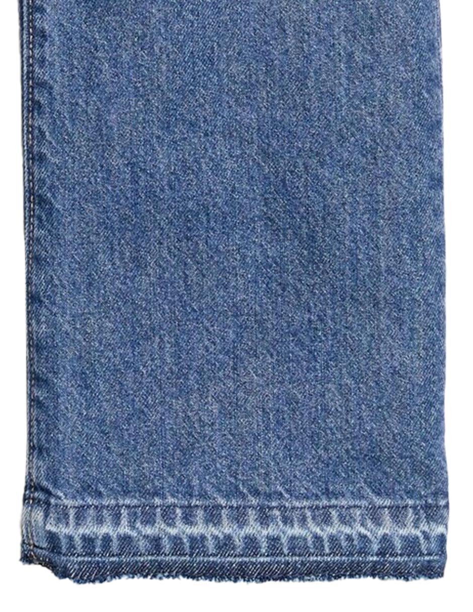 Jeans flare lavado obscuro para niña 3