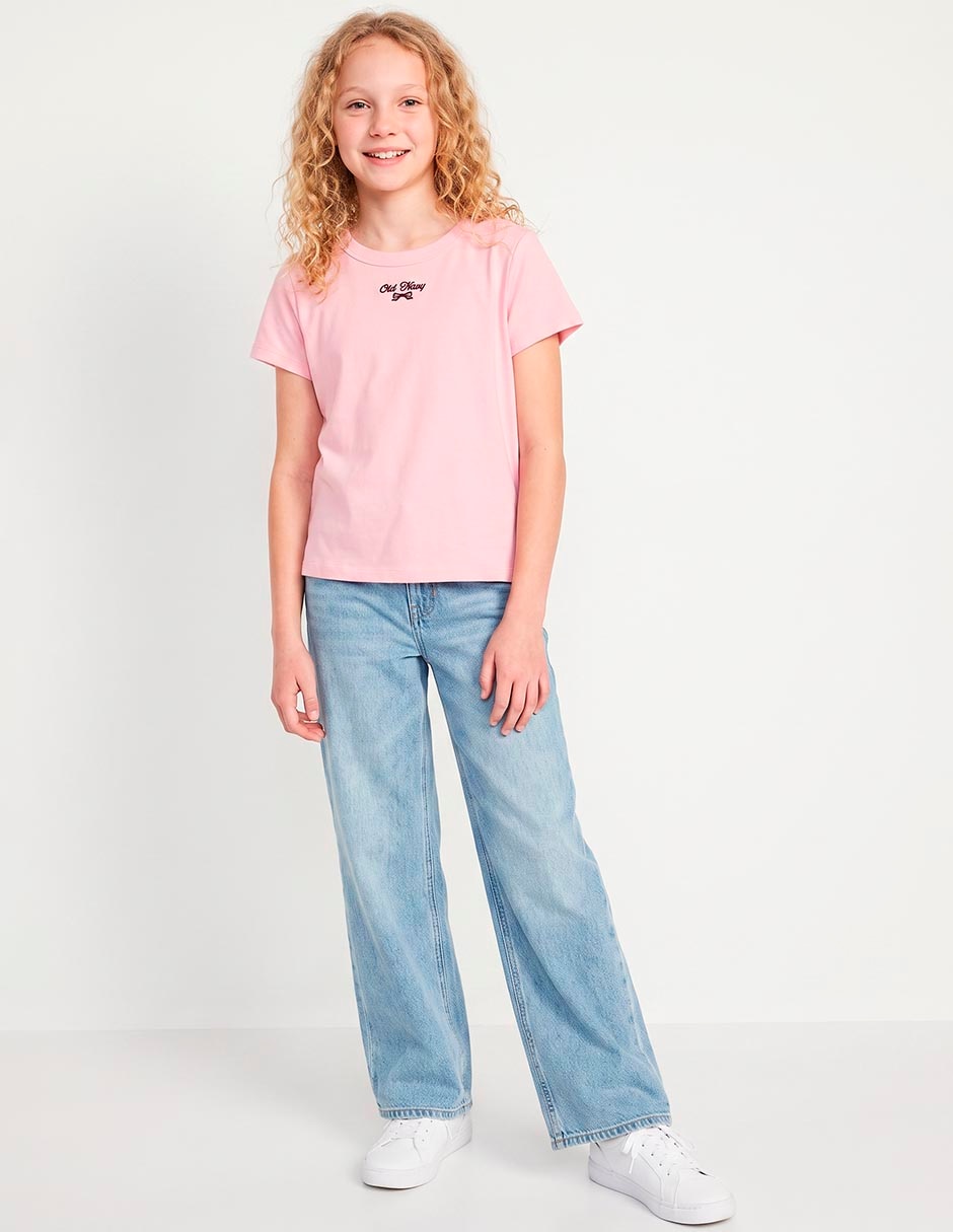 Playera manga corta para niña