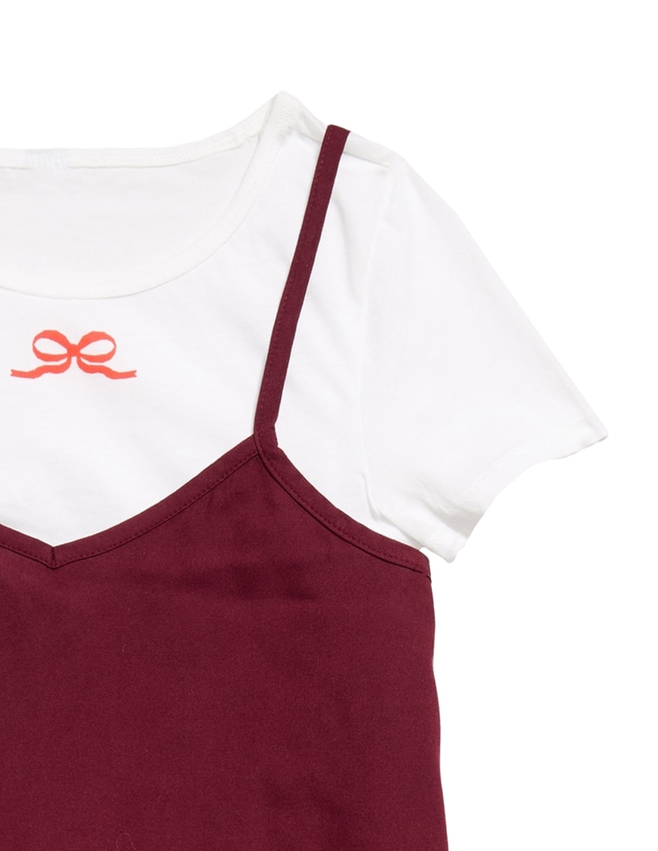 Vestido casual manga regular para niña 2