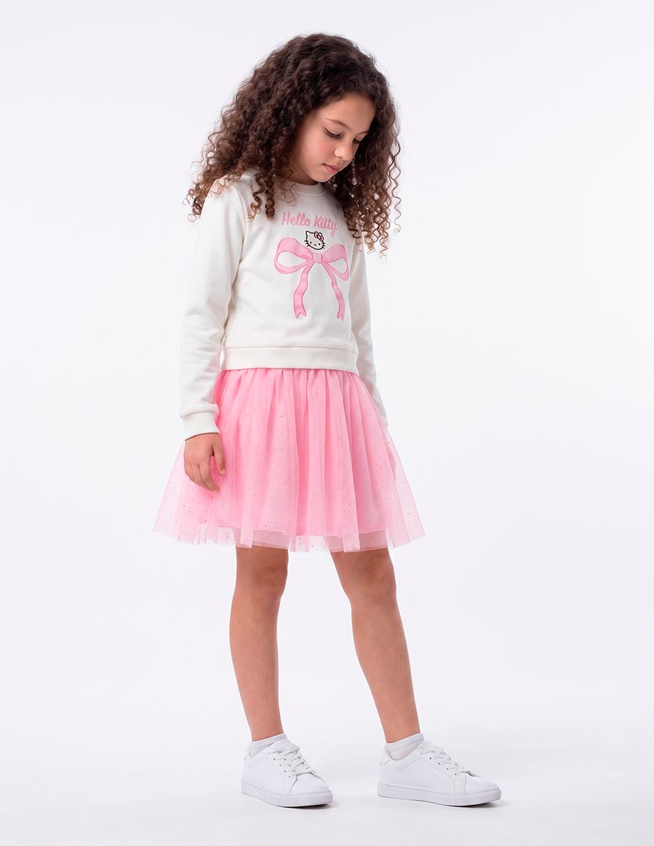 Vestido manga larga para niña 4