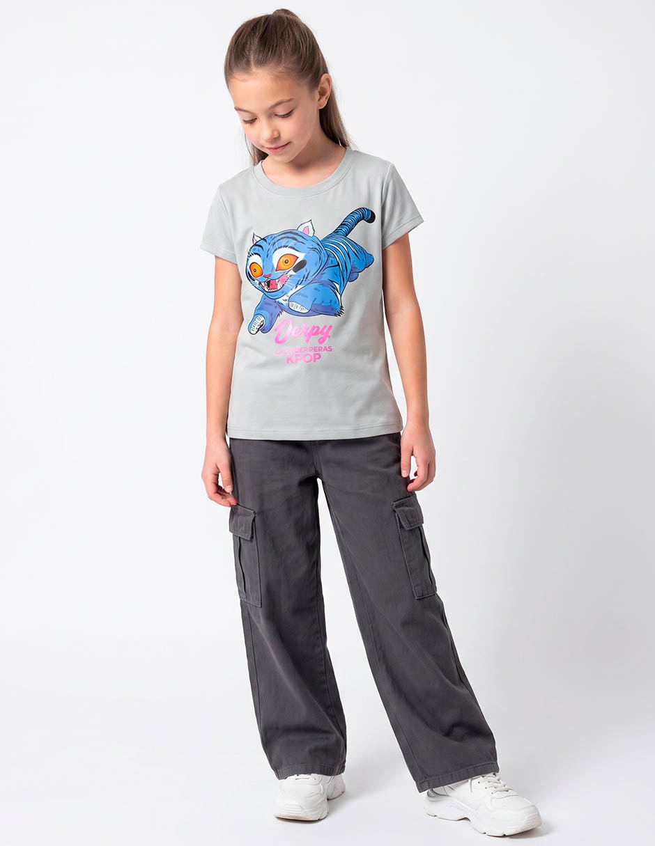 Playera derpy manga corta para niña
