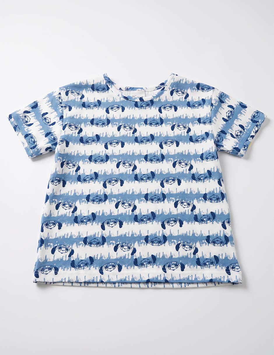 Playera stitch manga corta para niña 2