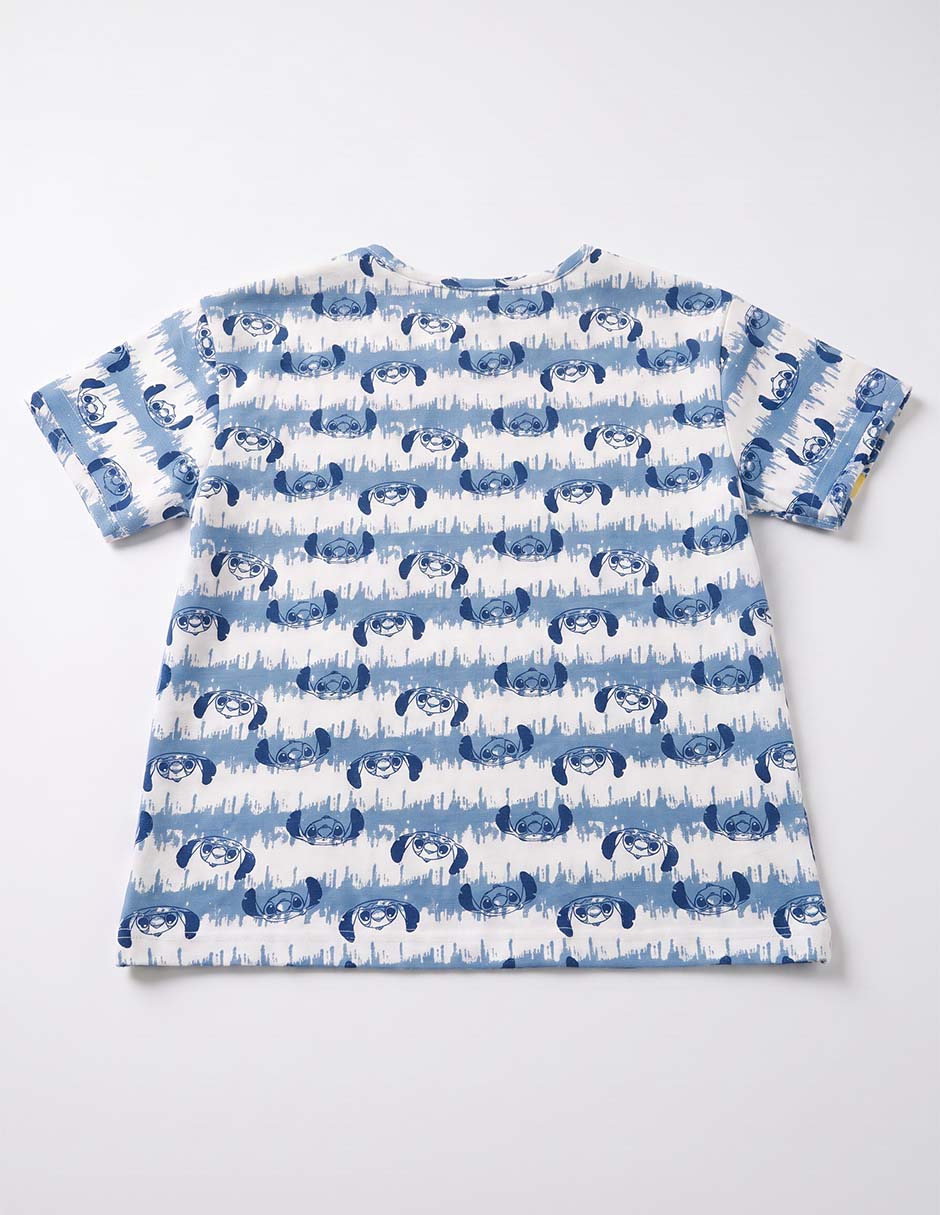 Playera stitch manga corta para niña 3