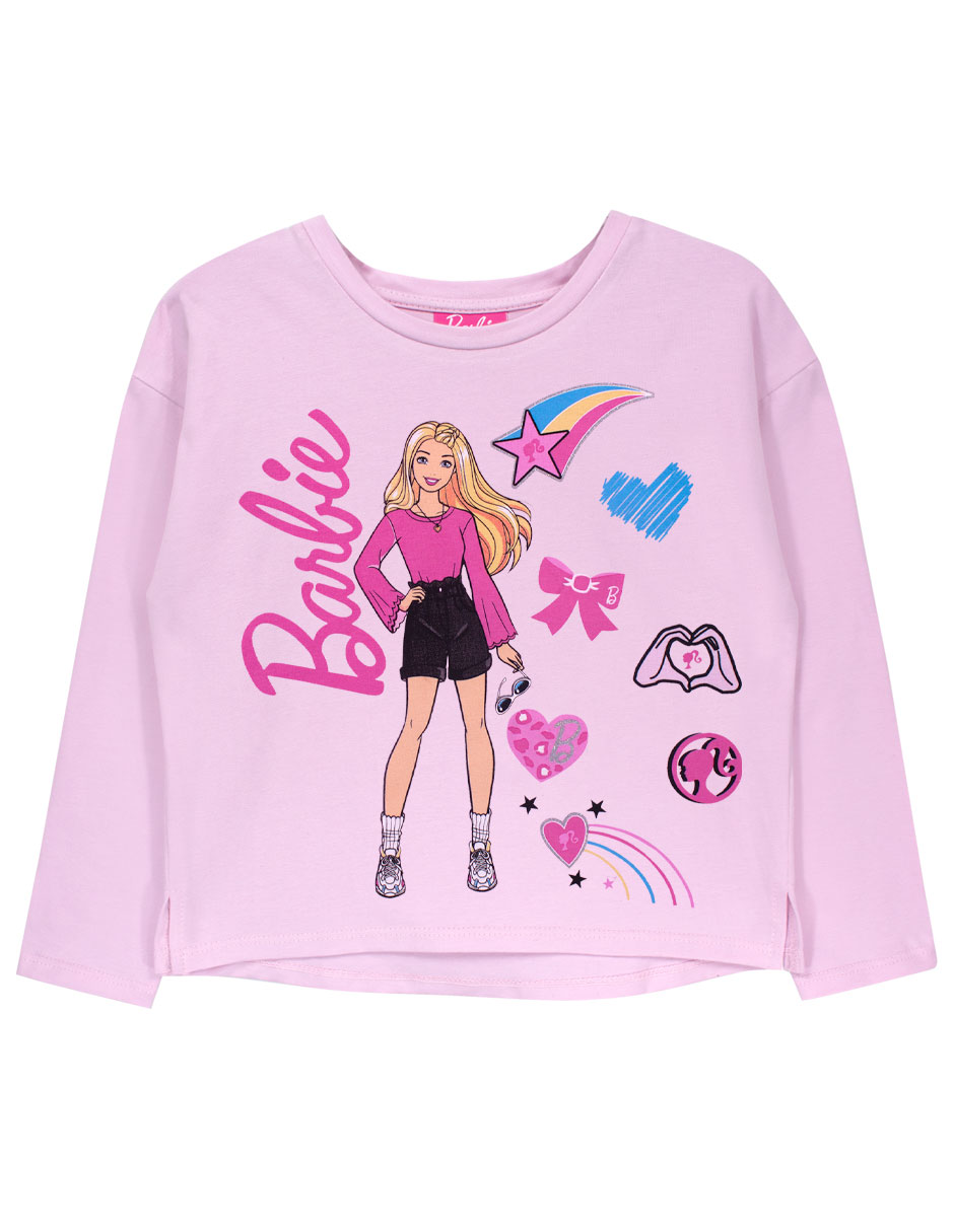 Playera manga larga para niña