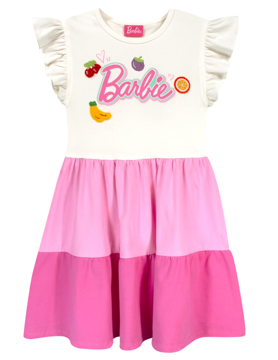 Vestido casual manga volantes para niña Vestido casual manga volantes para niña