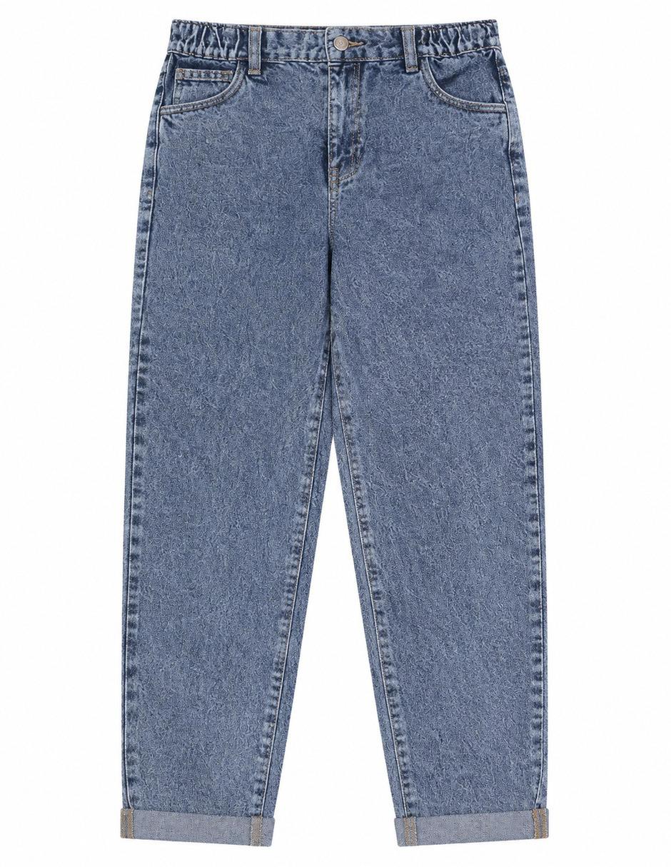 Jeans relajado deslavado para niña Jeans relajado deslavado para niña