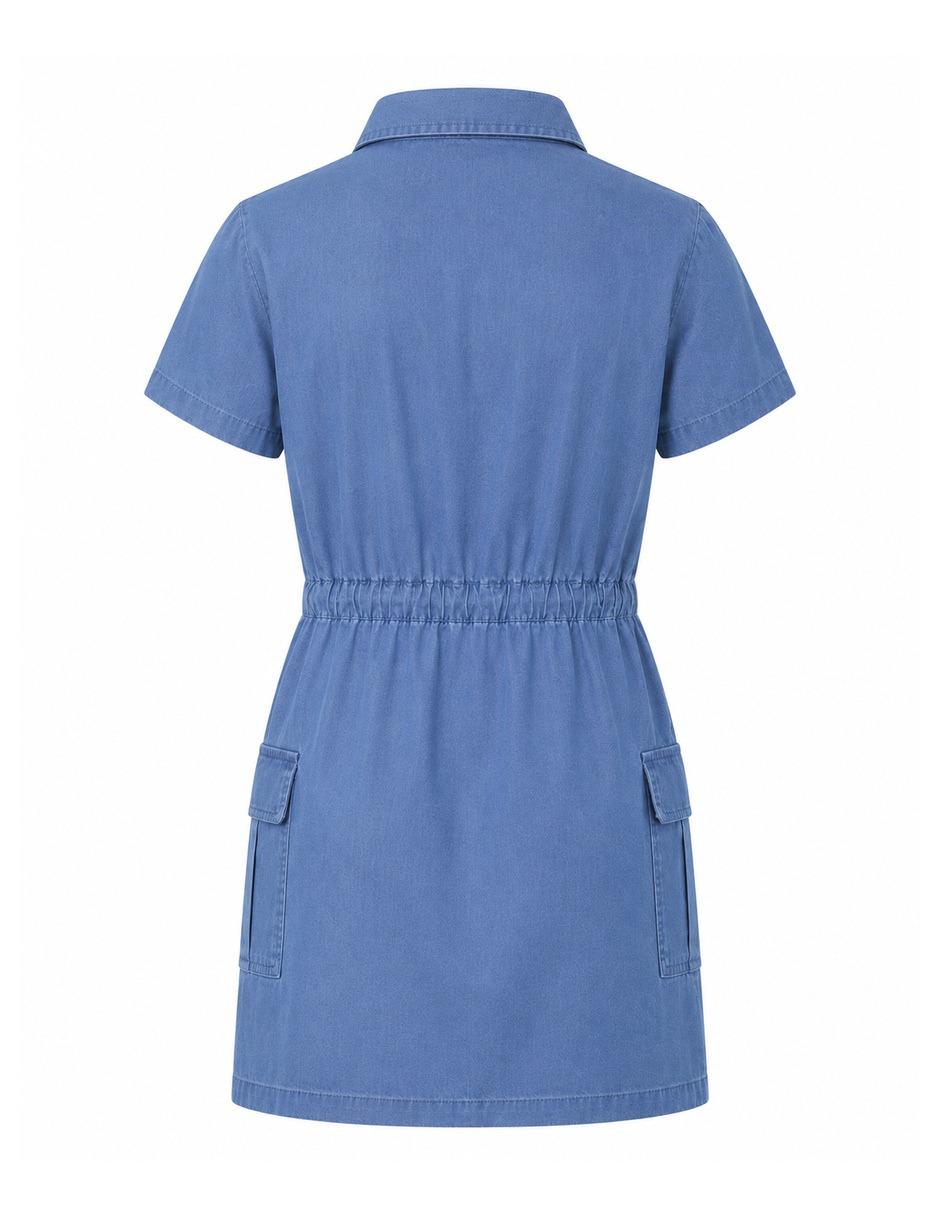Vestido casual manga corta para niña 4
