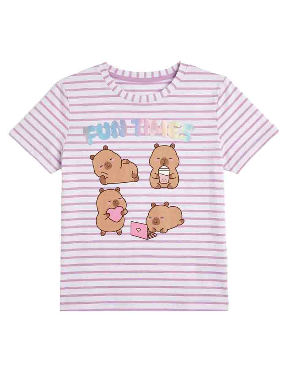 Playera manga corta para niña Playera manga corta para niña