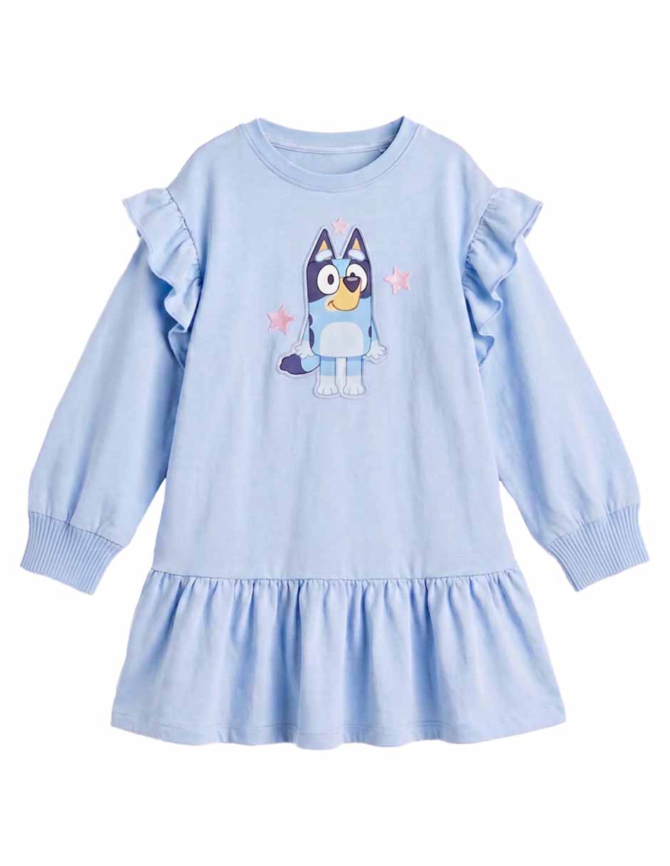 Vestido casual manga larga para niña Vestido casual manga larga para niña