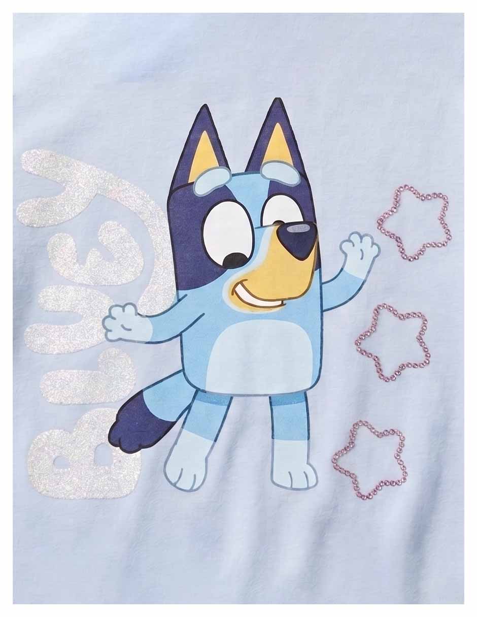 Playera bluey manga corta para niña 3