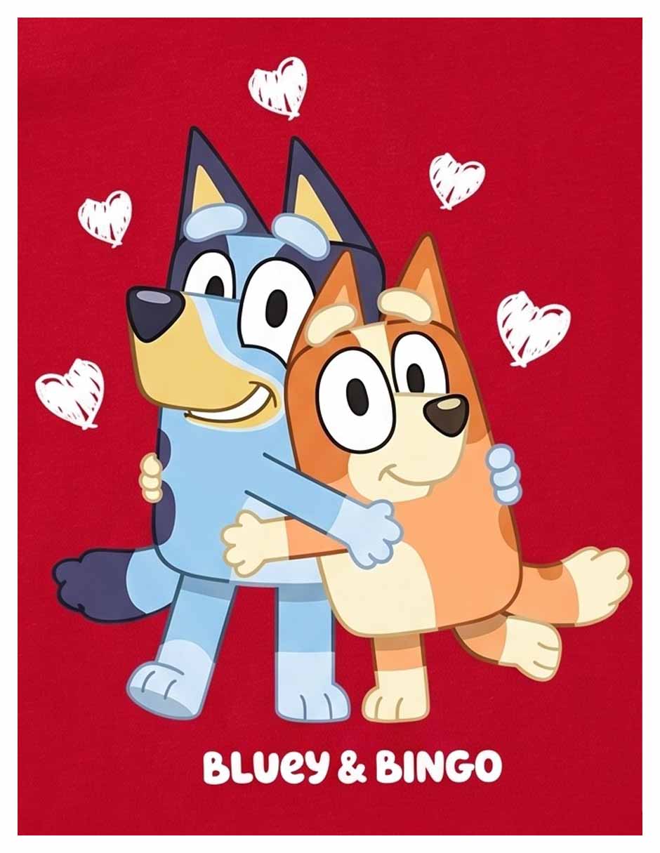 Playera bluey manga corta para niña 3