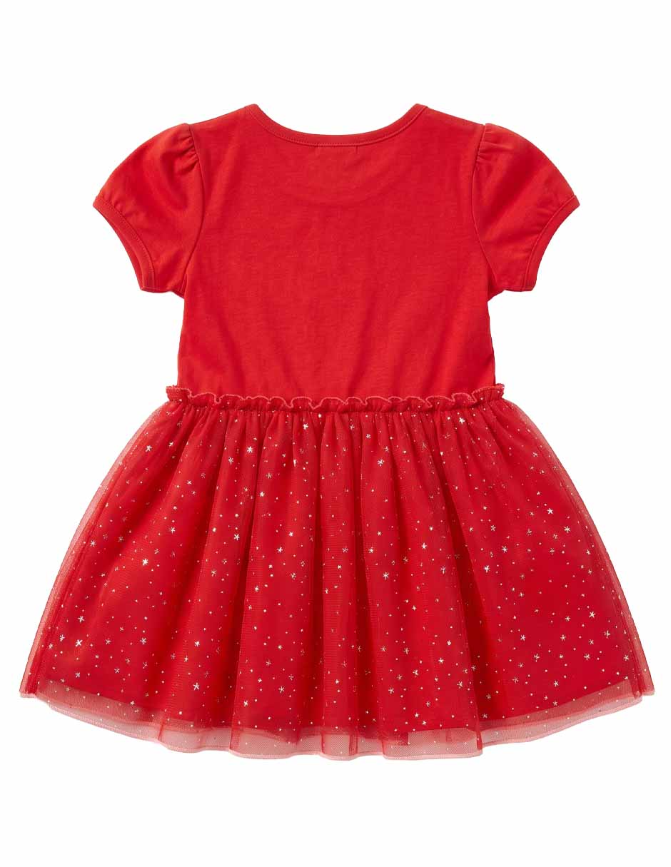 Vestido casual manga corta para niña 4
