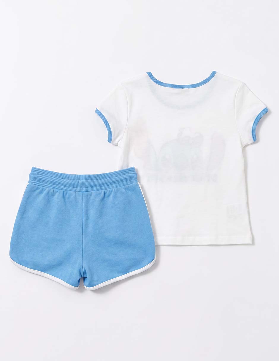 Conjunto casual stitch de algodón y elastano para infantil niña 3