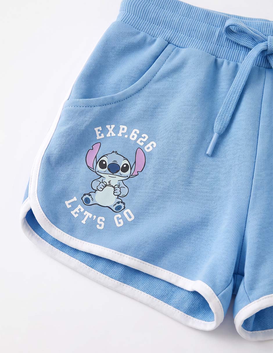 Conjunto casual stitch de algodón y elastano para infantil niña 4
