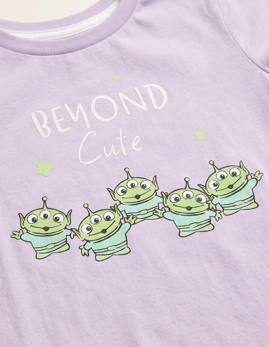 Playera toy story manga corta para niña 4