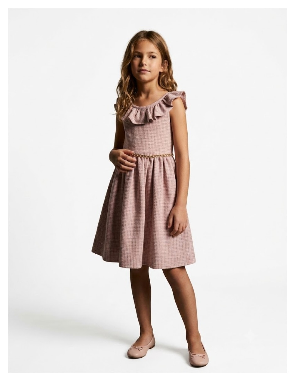 Vestido formal sin manga para niña Vestido formal sin manga para niña