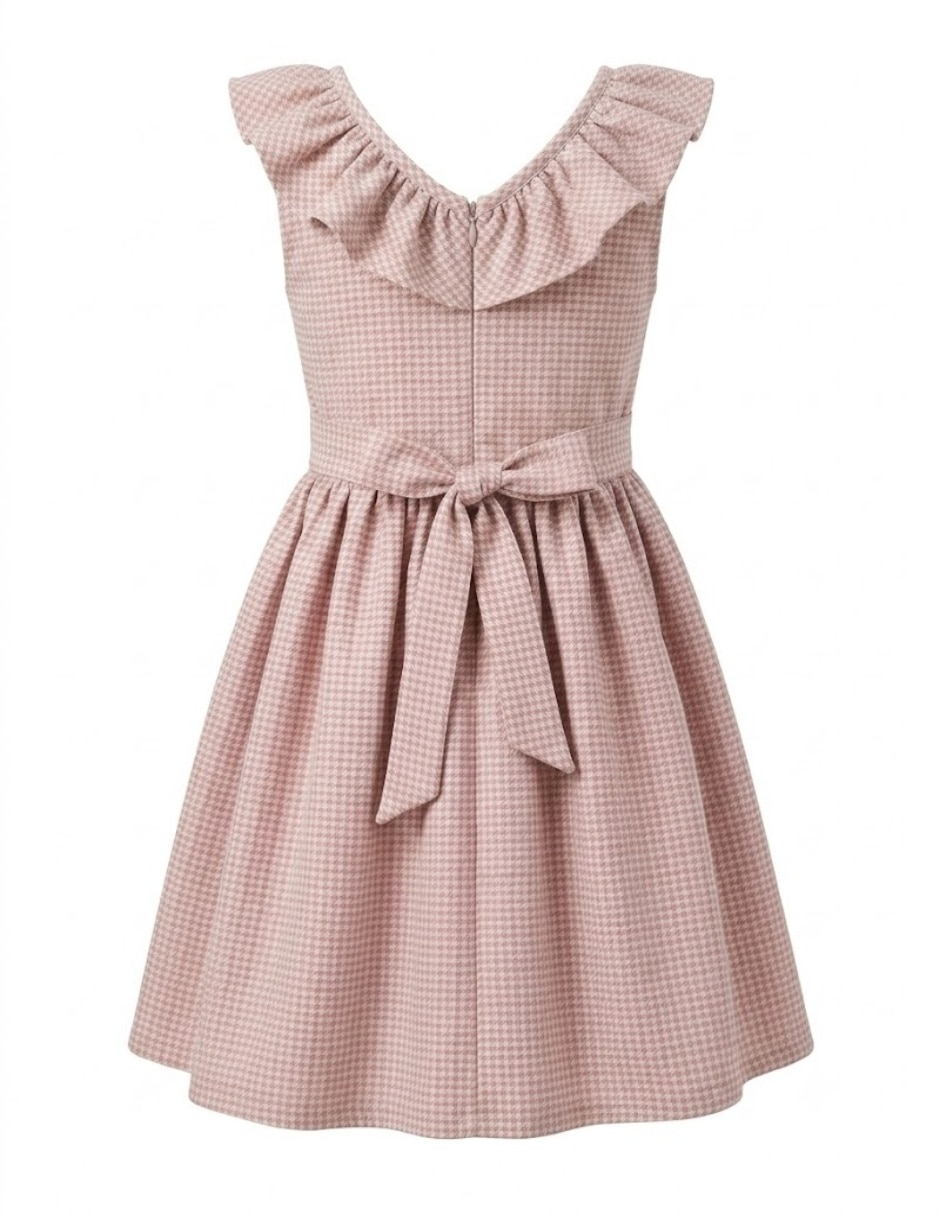 Vestido formal sin manga para niña 3