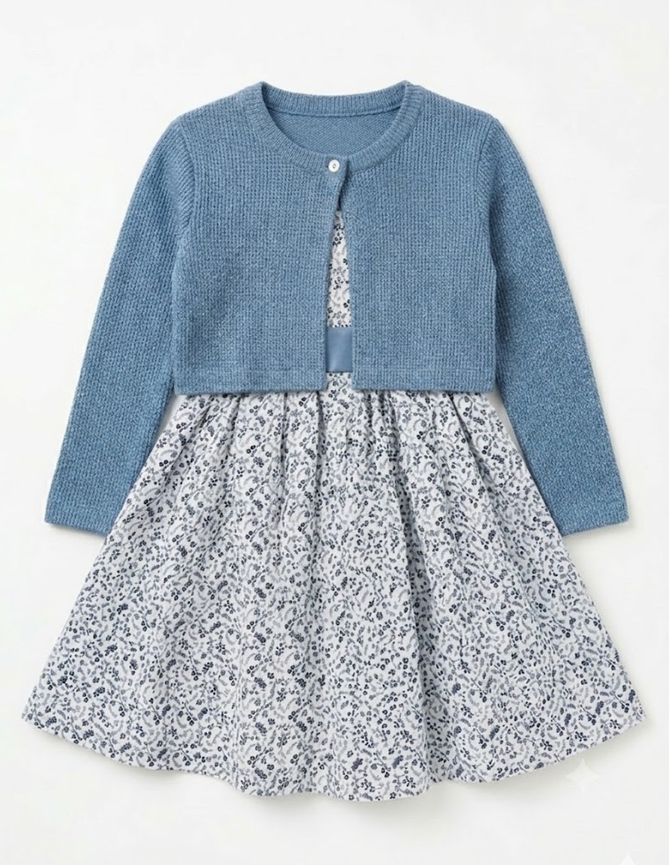 Vestido formal sin manga para infantil niña 3