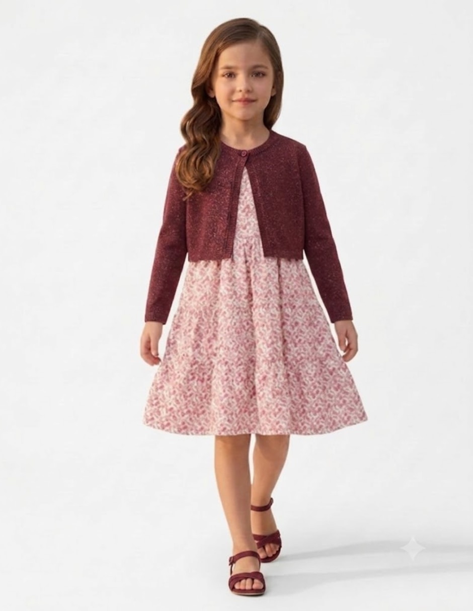Vestido formal sin manga para infantil niña Vestido formal sin manga para infantil niña