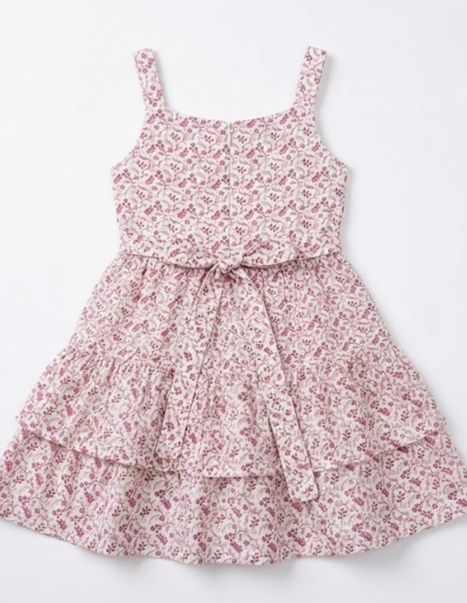 Vestido formal sin manga para infantil niña 5