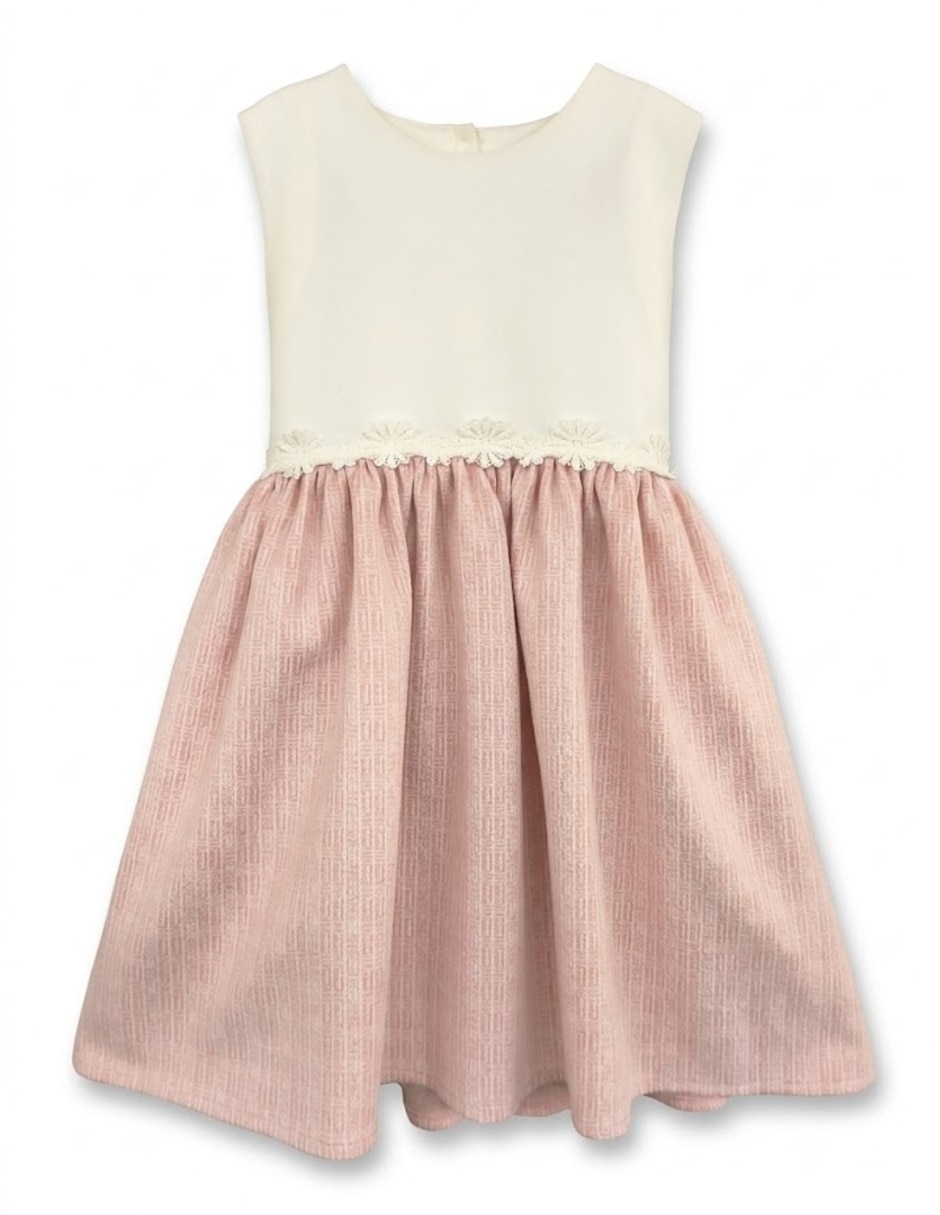 Vestido formal sin manga para infantil niña 3