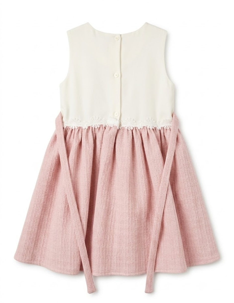 Vestido formal sin manga para infantil niña 5