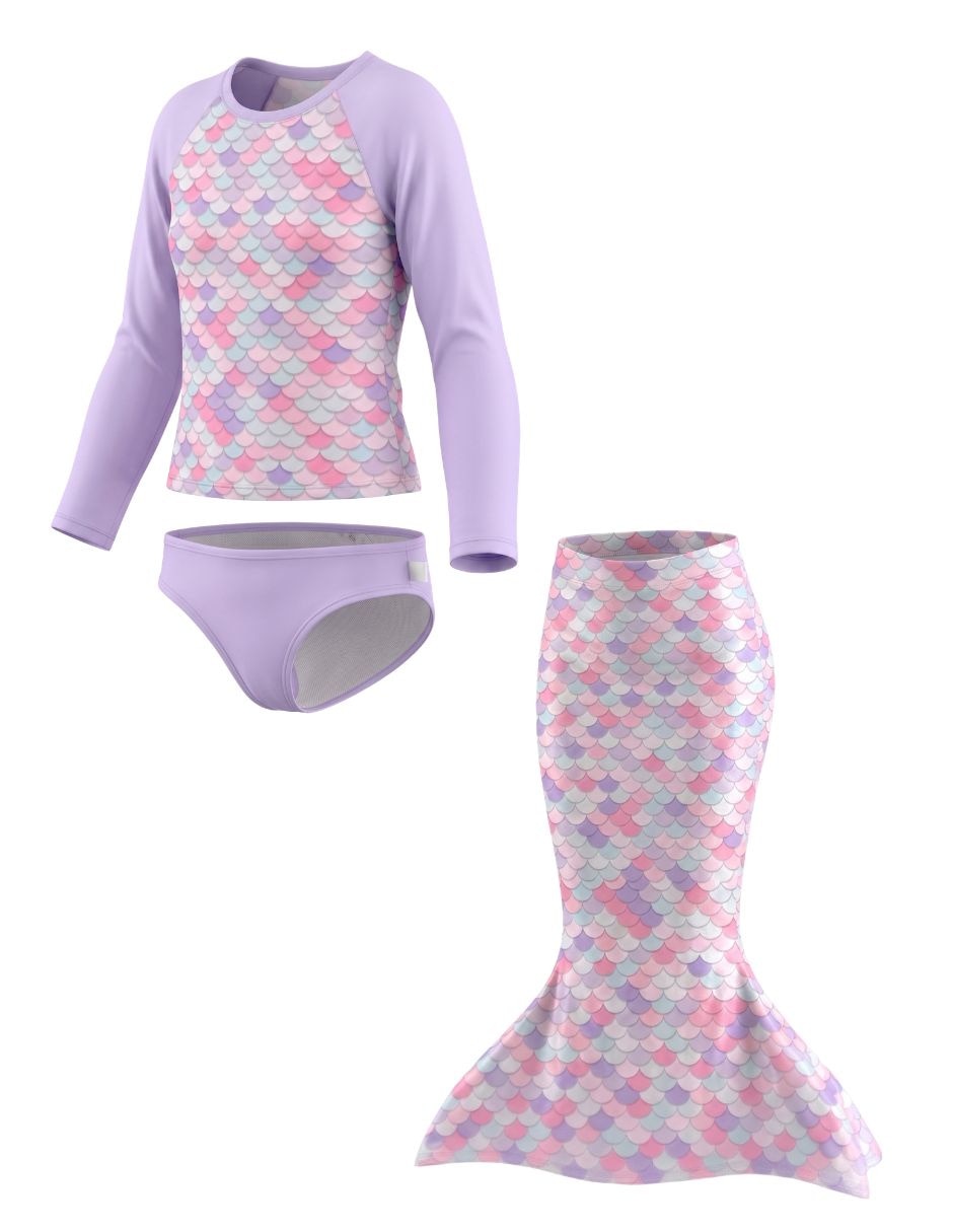 Traje de baño completo Funny Unicorn Sirena para bebé 2