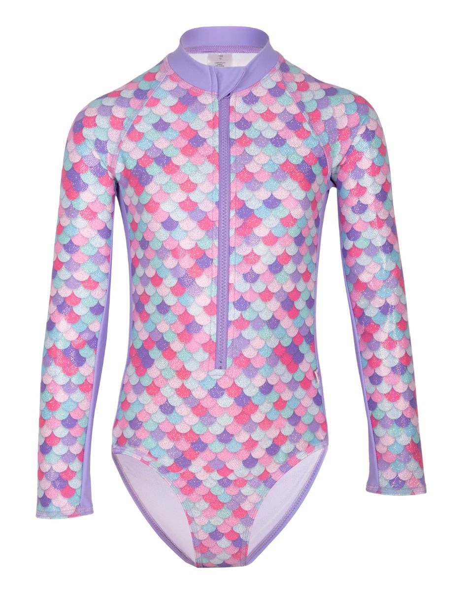 Traje de baño completo Funny Unicorn Sirena para niña Traje de baño completo Funny Unicorn Sirena para niña