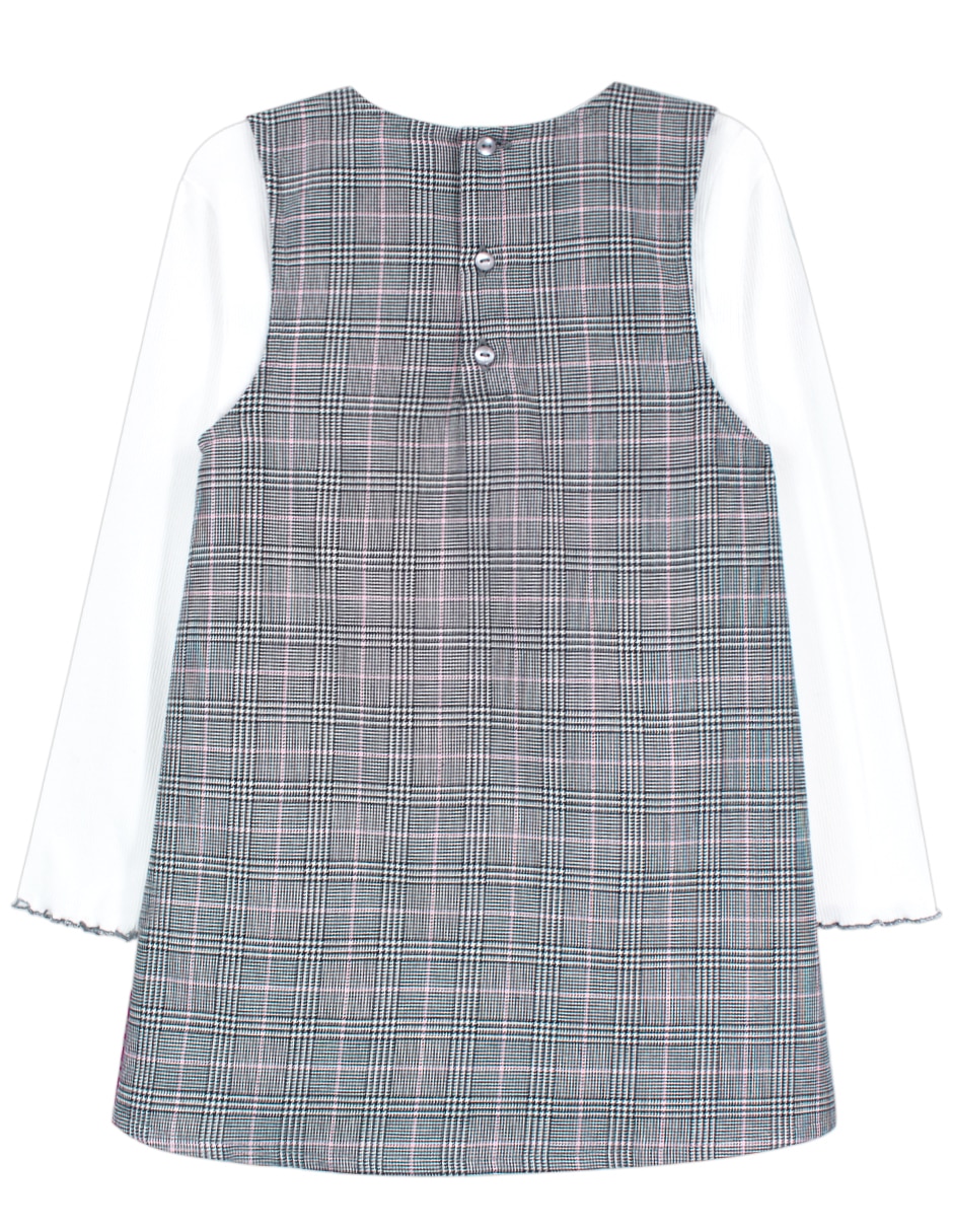 Vestido casual pamela manga regular para infantil niña 2