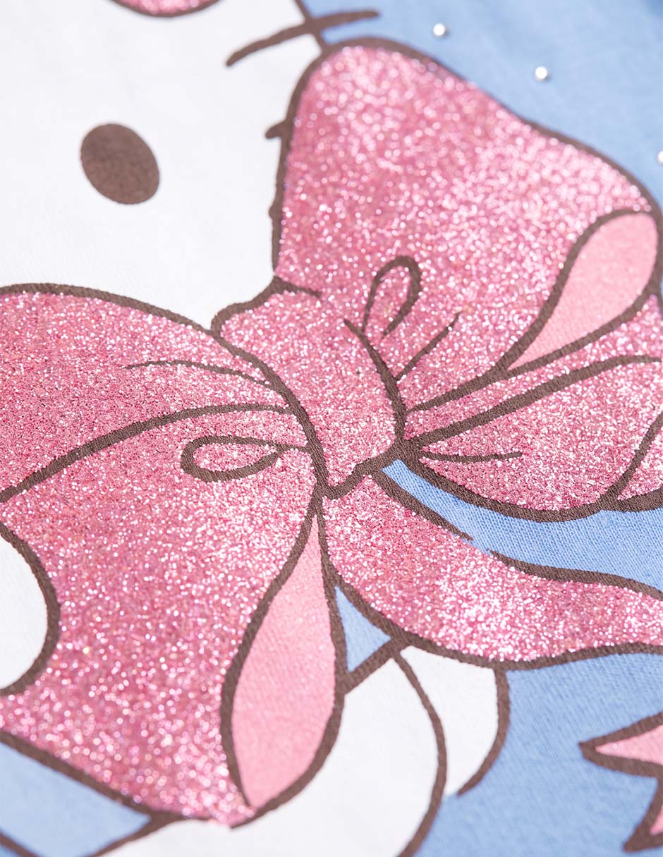 Playera Hello Kitty manga corta para niña 6