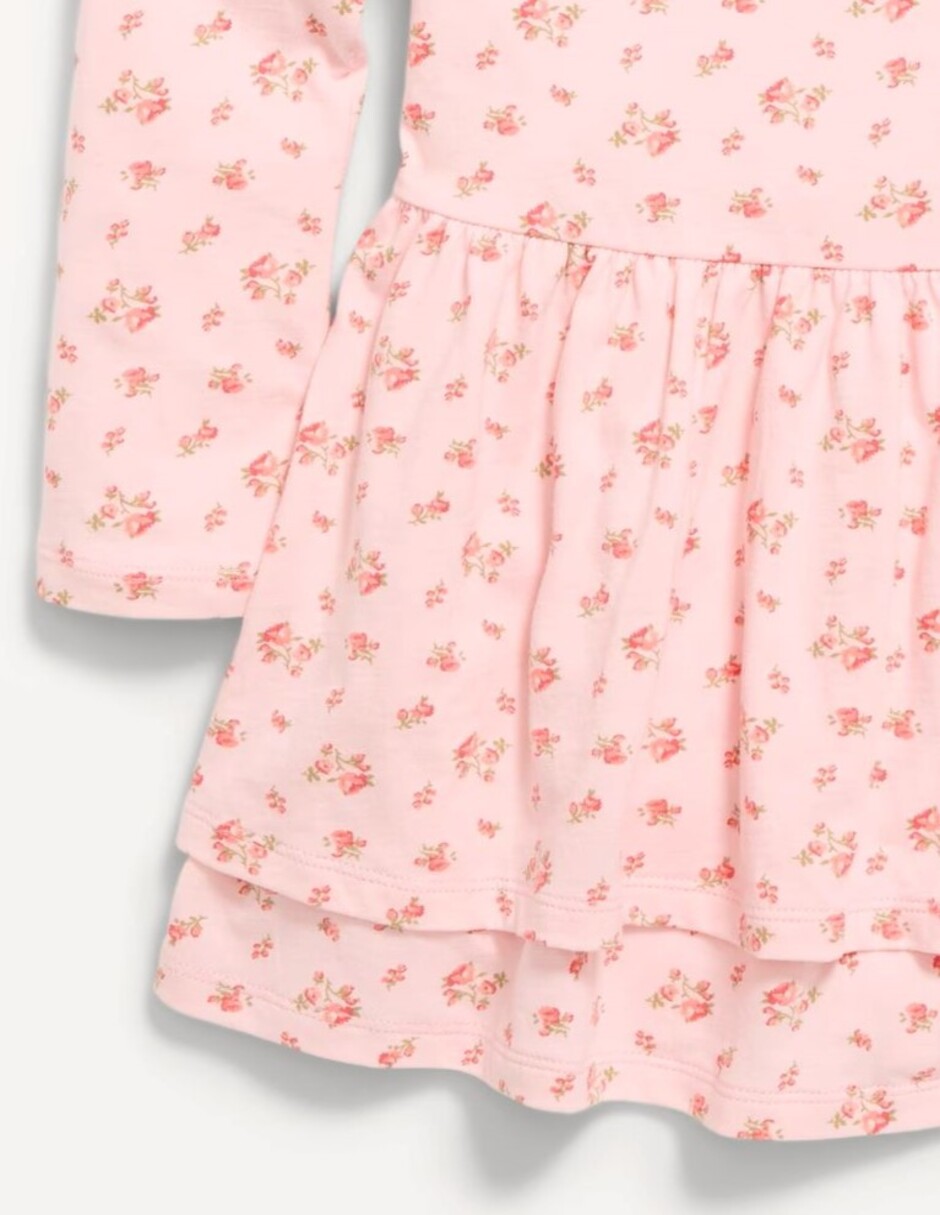Vestido casual manga larga para niños grandes niña 2