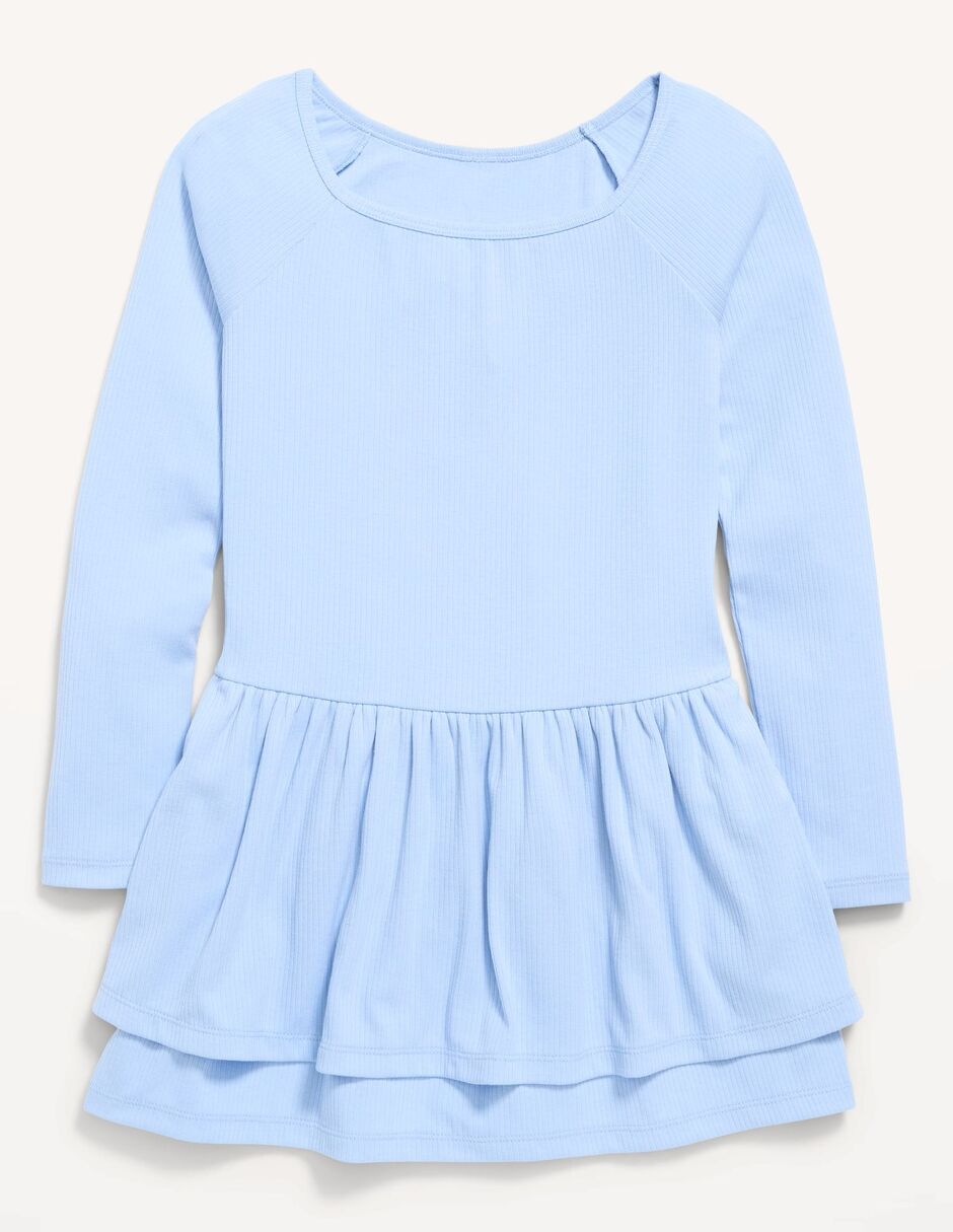 Vestido casual manga larga para niños grandes niña Vestido casual manga larga para niños grandes niña