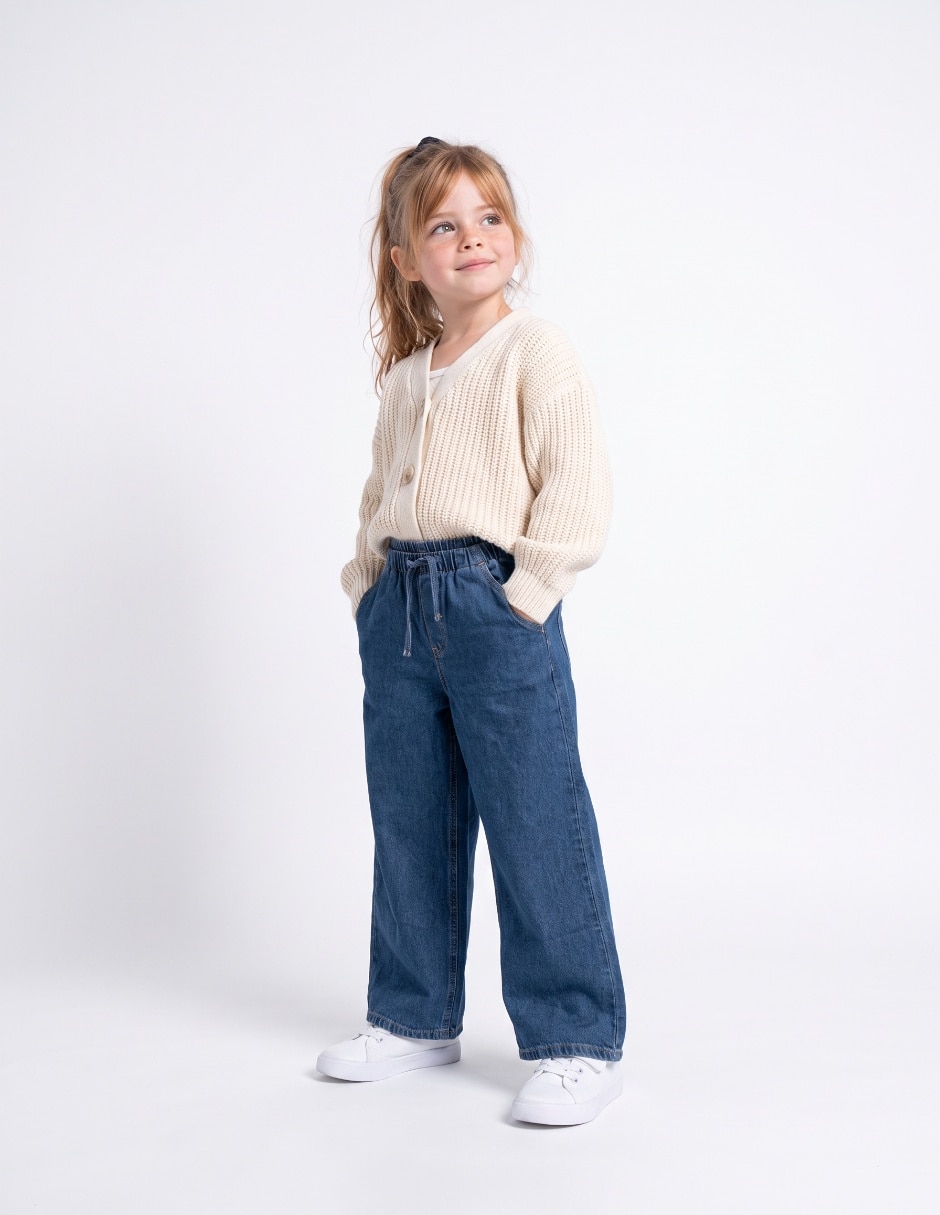 Jeans flare 897537-000 lavado medio para niña Jeans flare 897537-000 lavado medio para niña