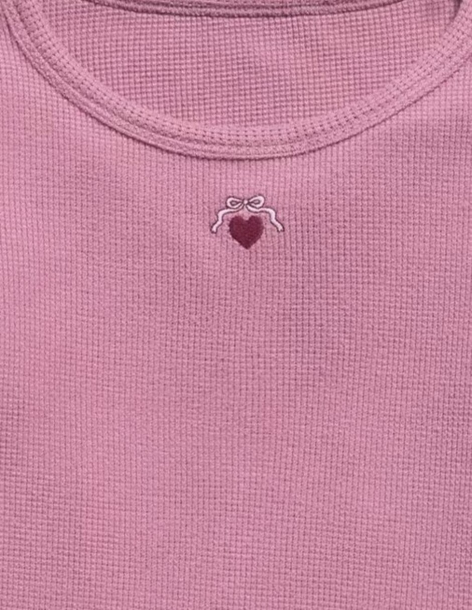 Set playera/playera manga larga para infantil niña 2