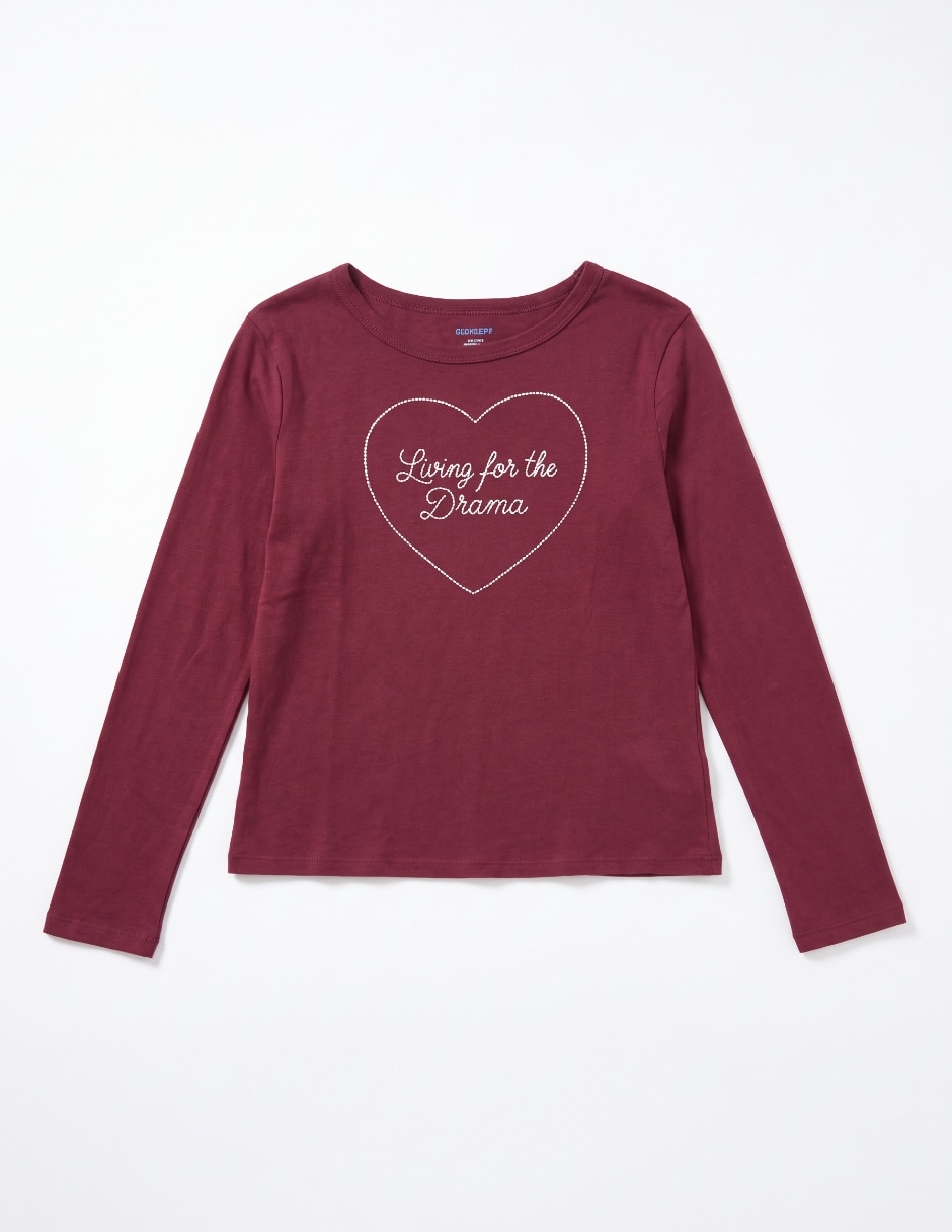 Playera manga larga para niña 3