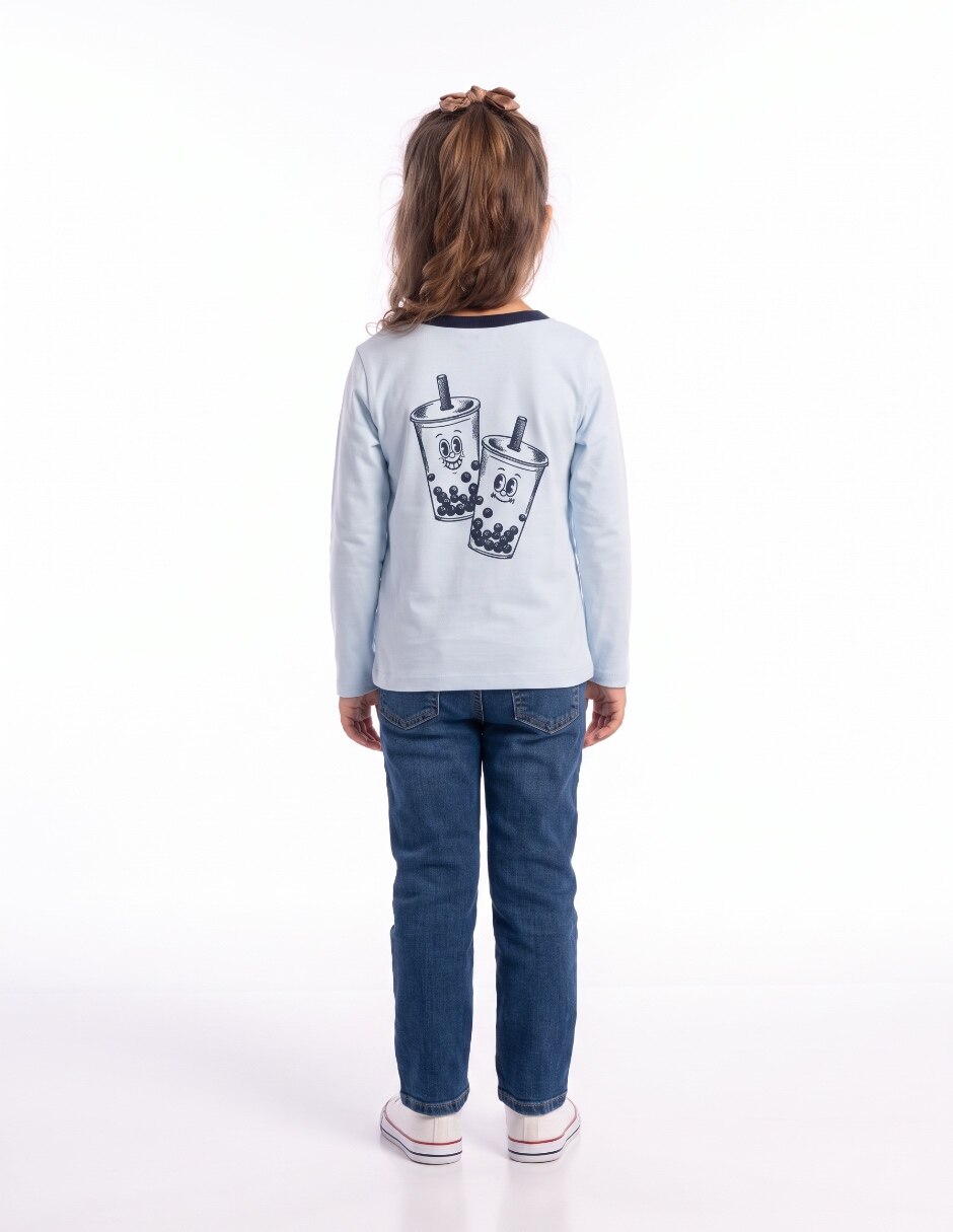 Playera manga larga para niña 2