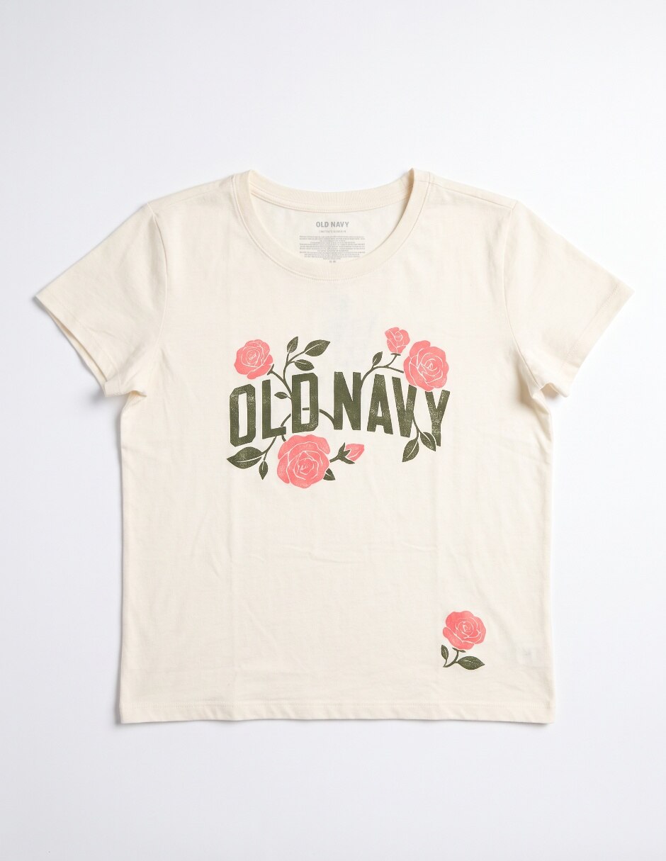 Playera manga corta para niña Playera manga corta para niña