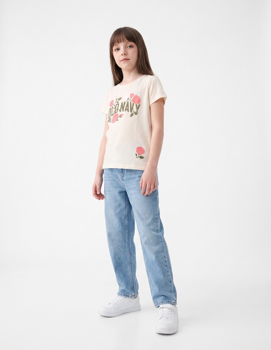 Playera manga corta para niña 4
