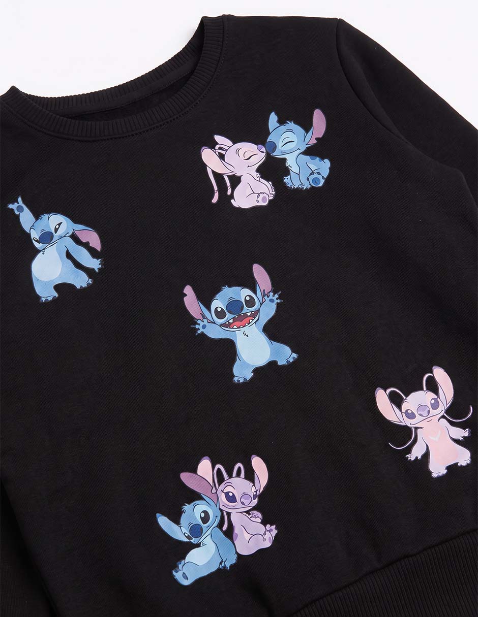 Sudadera Stitch y Ángel para niña