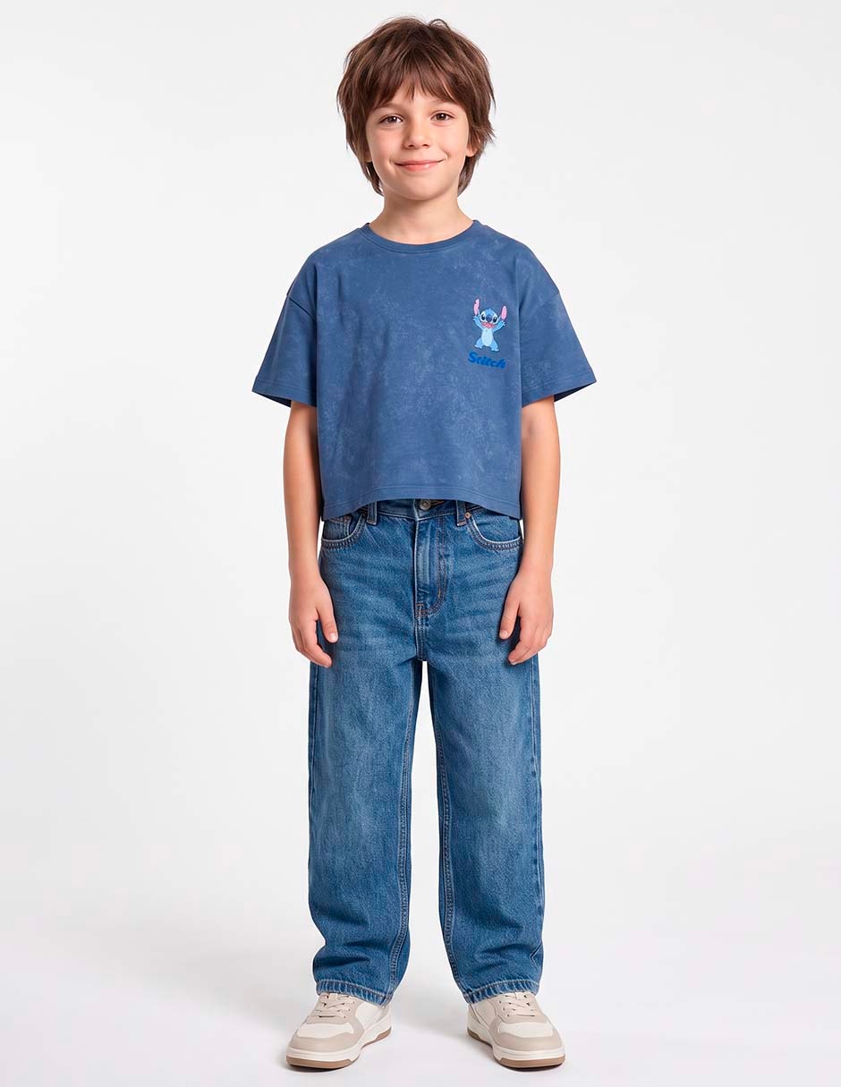 Set playera/Playera Stitch manga Corta para Infantil Niña 3