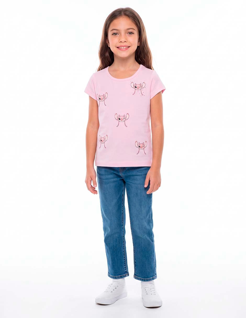 Playera Angel manga corta para niña Playera Angel manga corta para niña