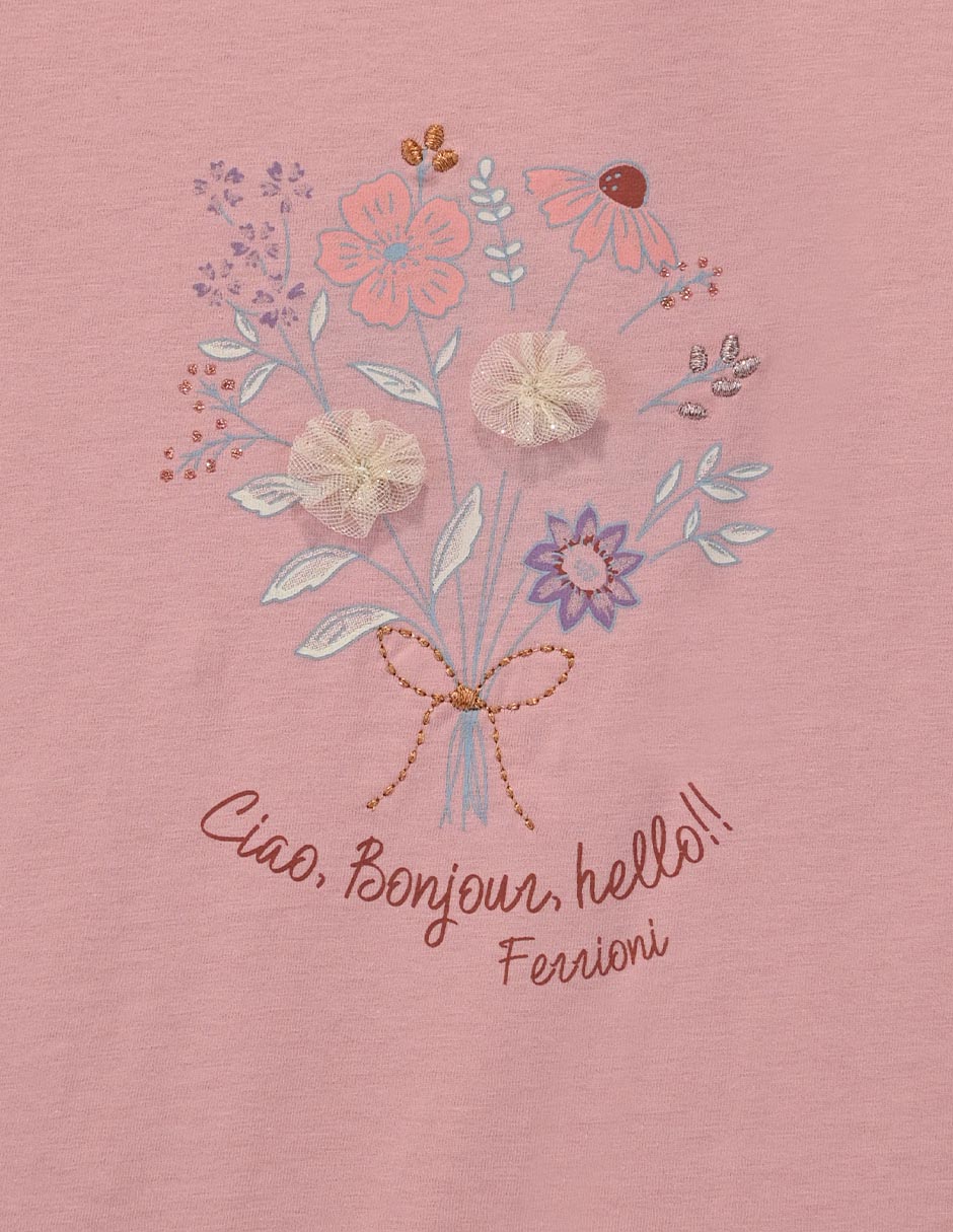 Playera manga corta para niña 2