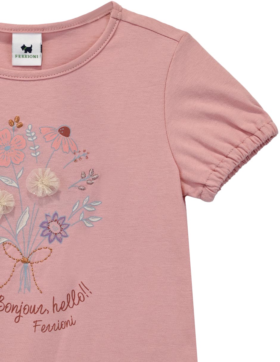 Playera manga corta para niña 4